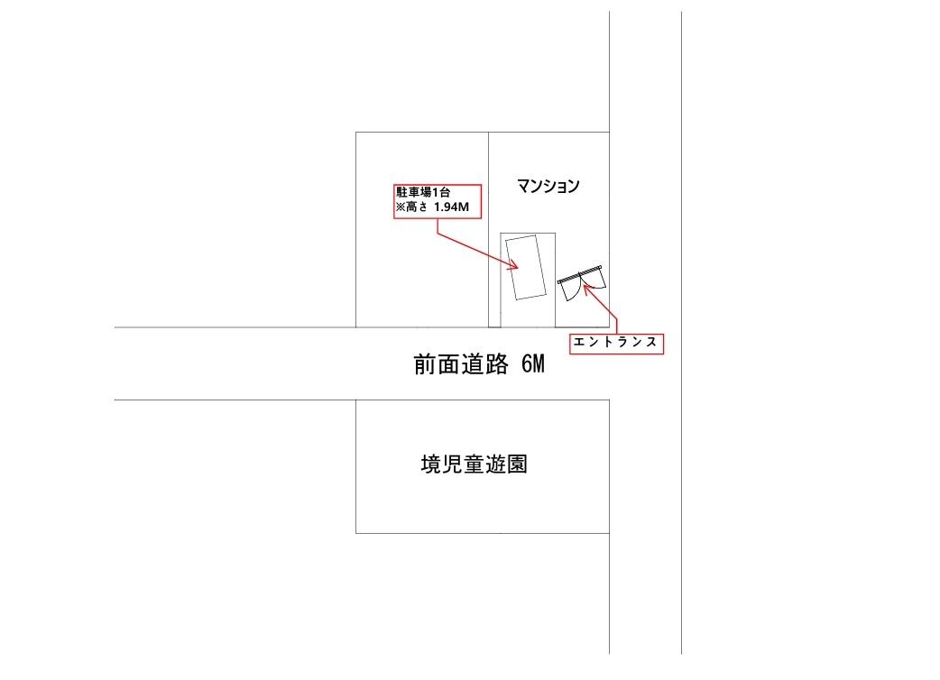 墨田1丁目 第2駐車場の駐車配置図