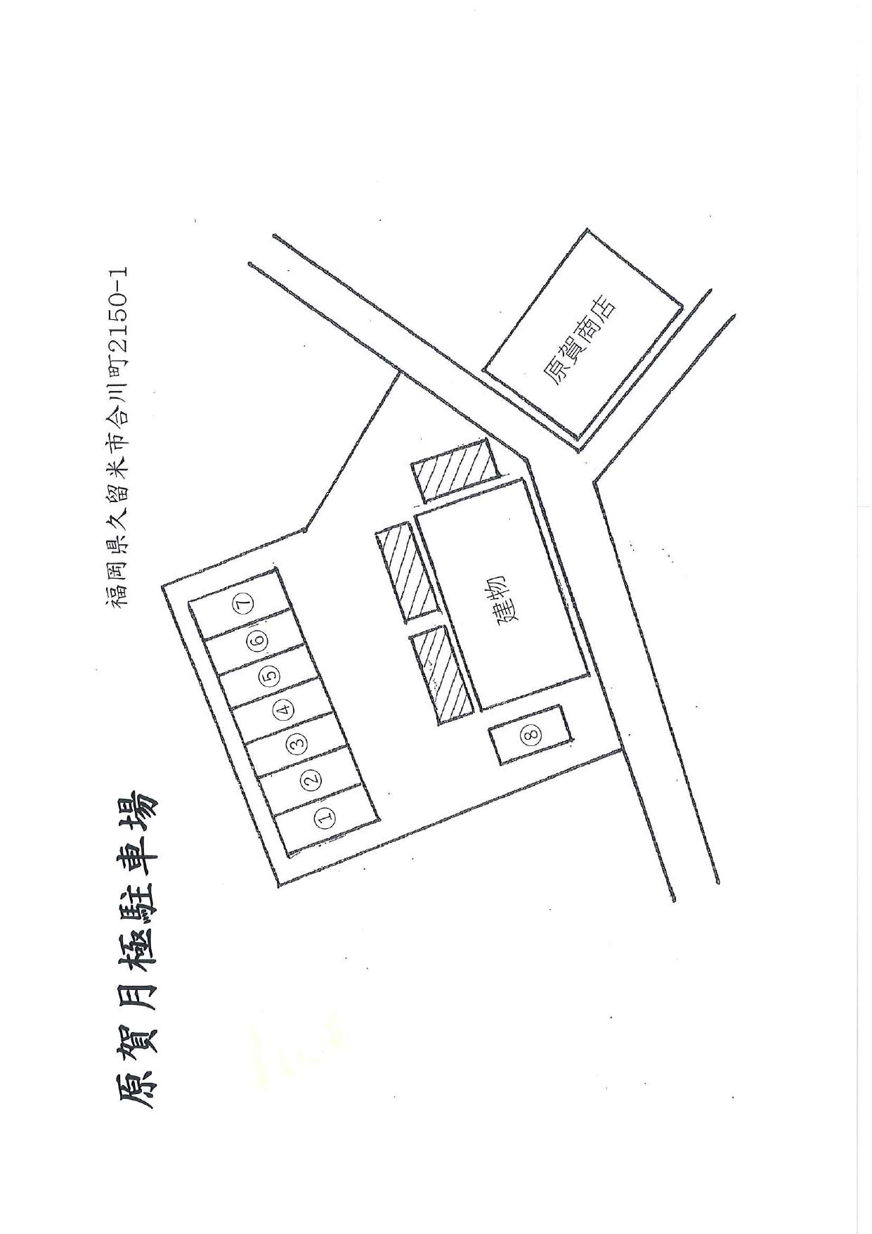 原賀月極駐車場の駐車配置図