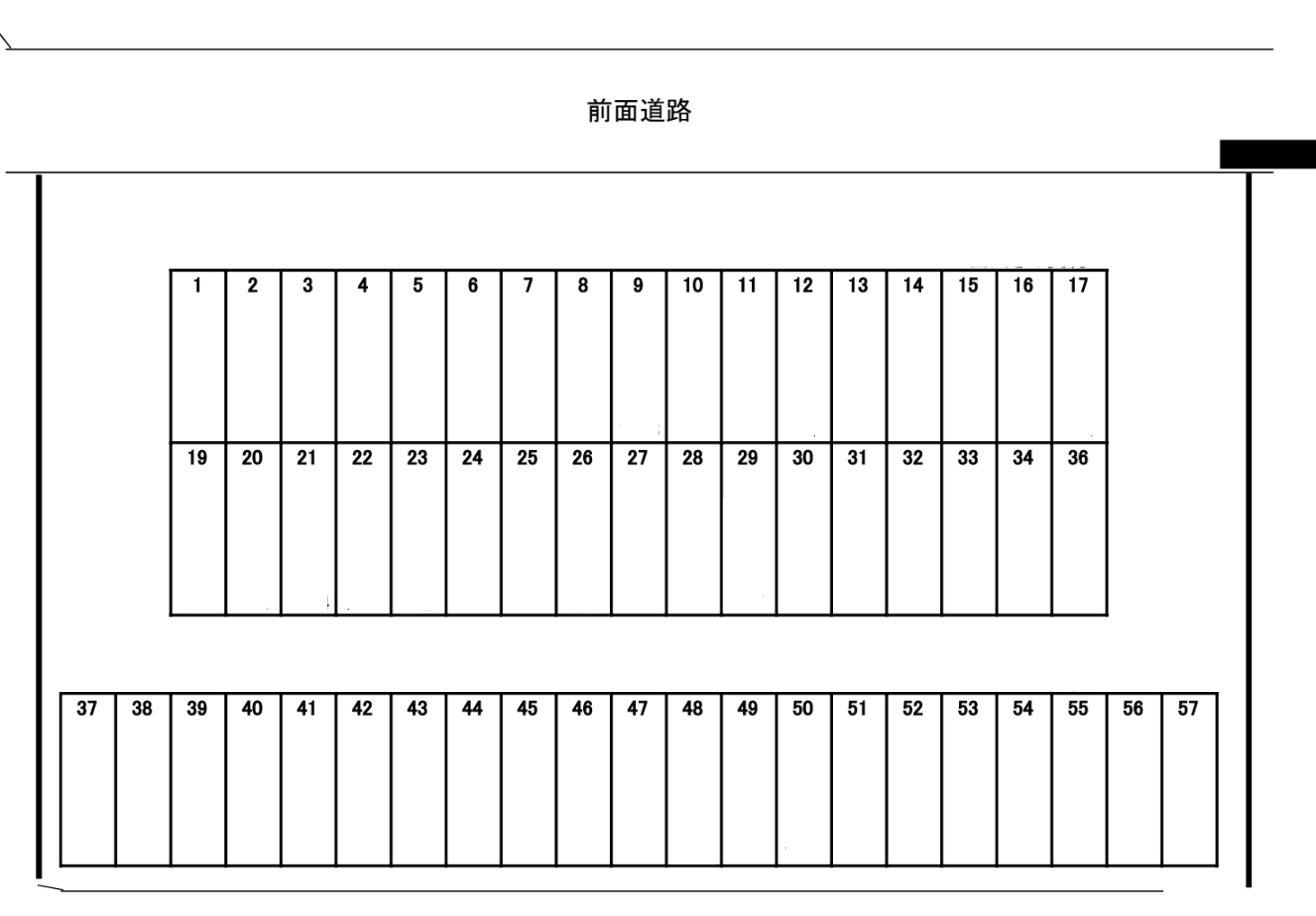 矢橋町エクス・パーキングの駐車配置図