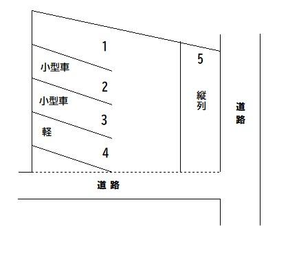 新屋駐車場2の駐車配置図