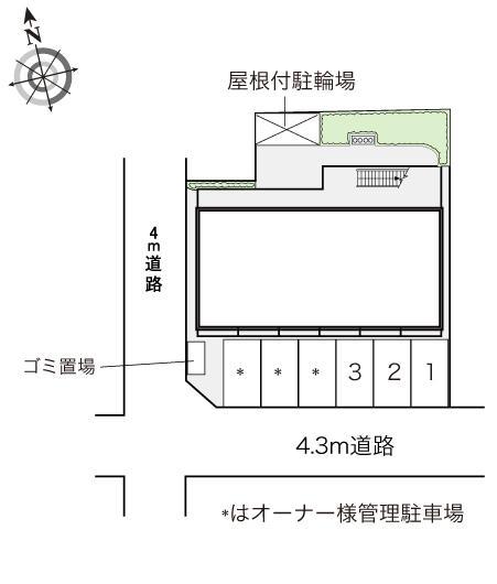 飛鳥(16824)の駐車配置図