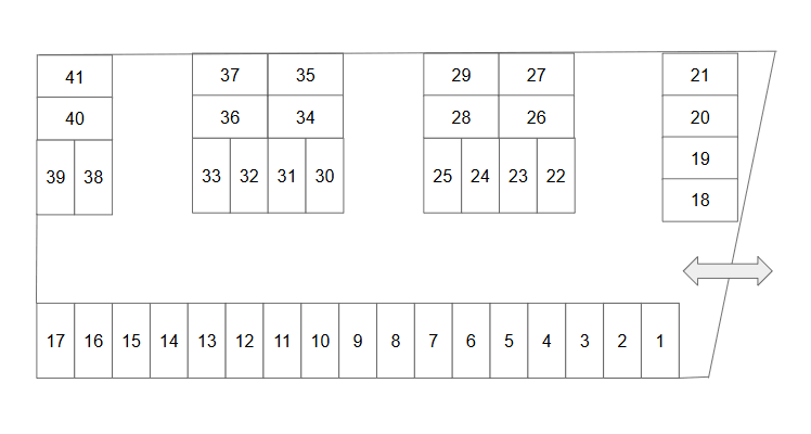 マックスパーキングの駐車配置図