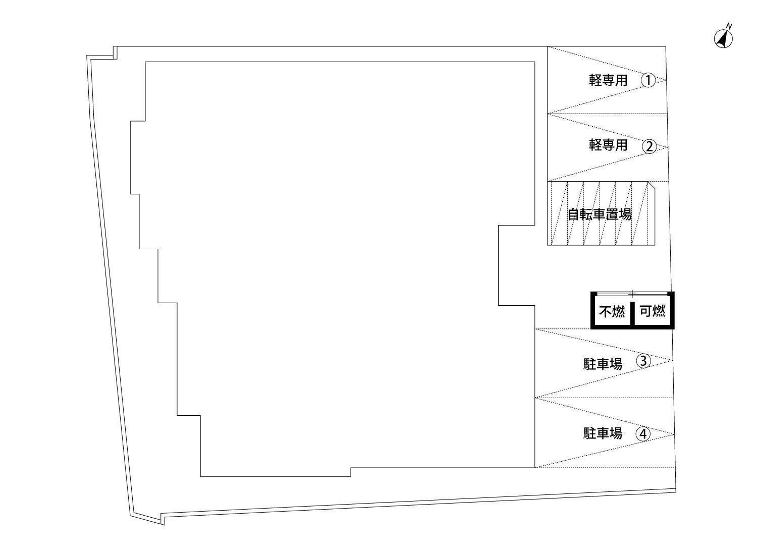 CB城南ｿｱﾚの駐車配置図