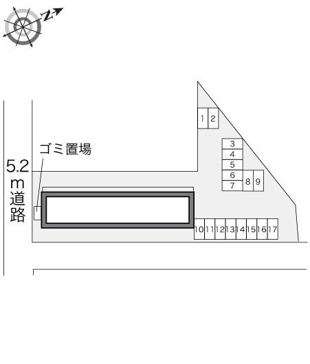 マルベリー(21818)の駐車配置図