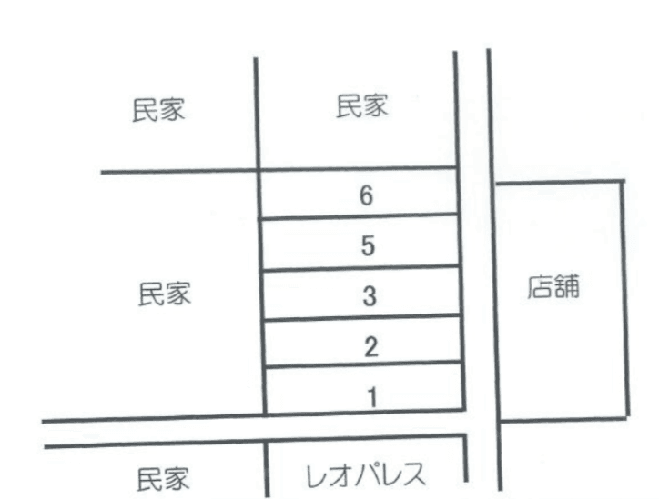 太田駐車場の駐車配置図