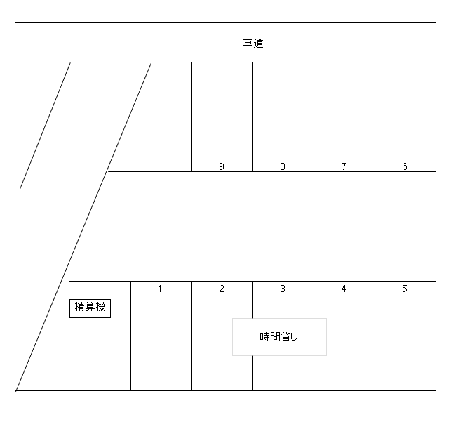 第３０駐車場の駐車配置図