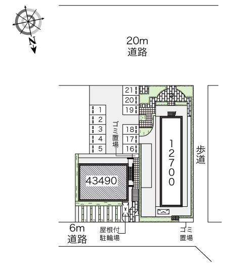 学研光台(43490)の駐車配置図