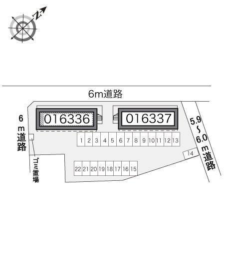 コスモＡ(16336)の駐車配置図