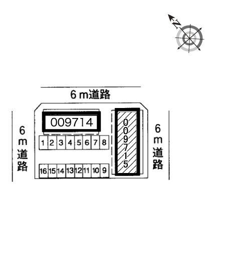 グランドゥールＢ(9715)の駐車配置図