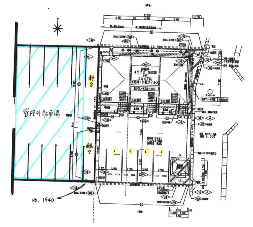 Ｂｅｌｌｅ，Ｄｅｍｅｕｒｅ ａｉｏｉの駐車配置図