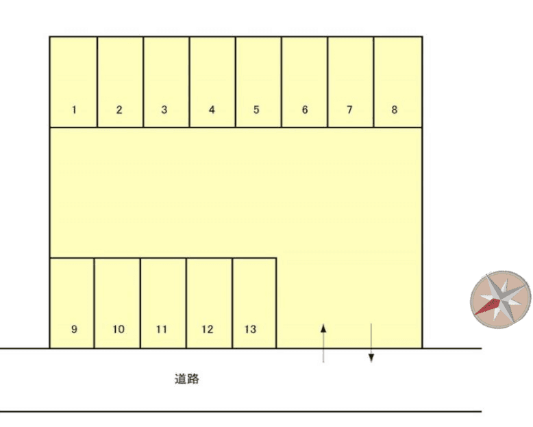 幸4丁目駐車場の駐車配置図