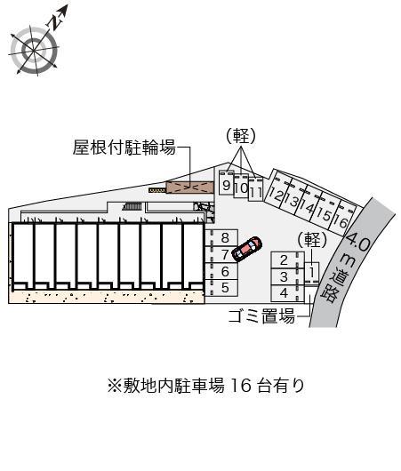 クレイノリアン　Ｋ(56019)の駐車配置図
