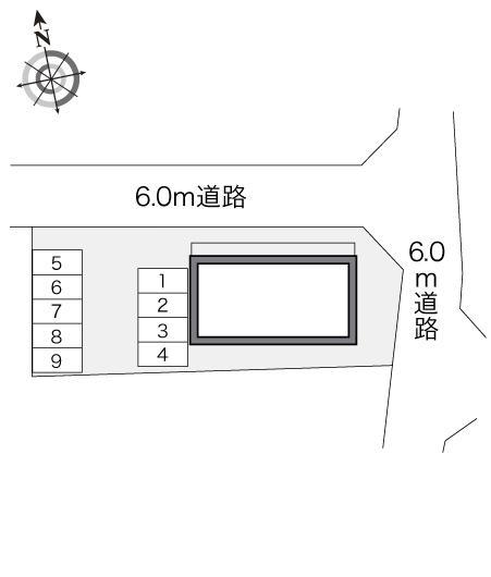 ピースフルハイツ２(22291)の駐車配置図