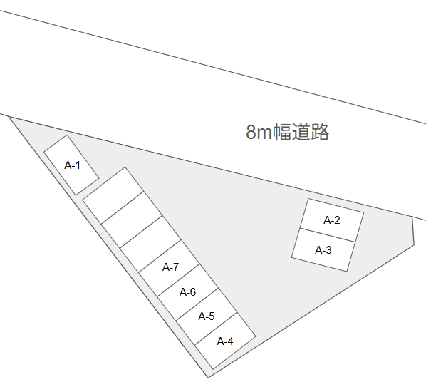 神立駅前第４の駐車配置図