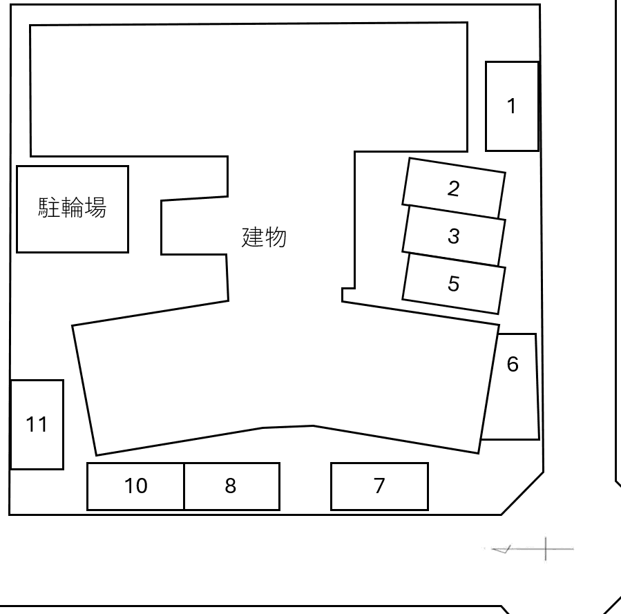 ステートリー羽衣の駐車配置図