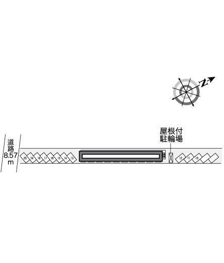 Ｋ　ＰＯＬＡＲＩＳ(25798)の駐車配置図