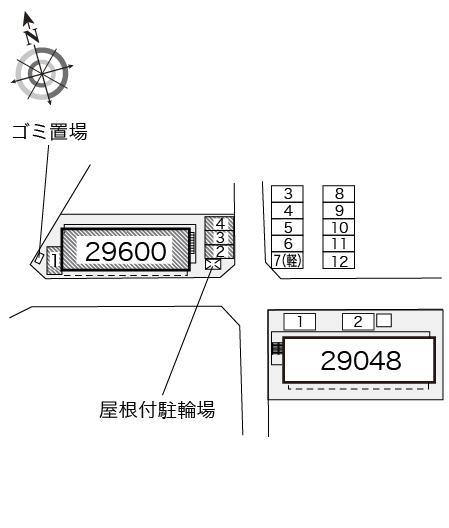 Ｍｉｋａｇｅ(29600)の駐車配置図