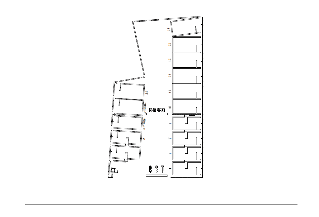 松原２丁目の駐車配置図