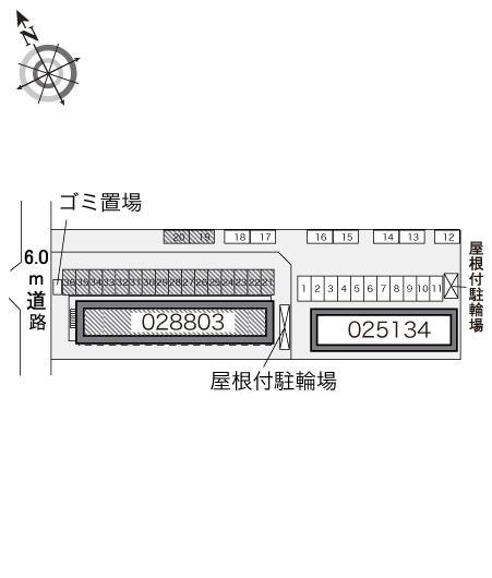 アークハイムⅡ(28803)の駐車配置図