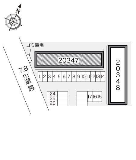 Ｆｉｒｓｔ１００(20347)の駐車配置図