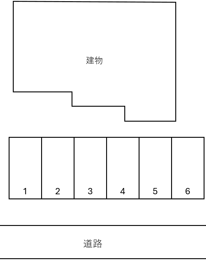 パークテラス立川高松町4の駐車配置図