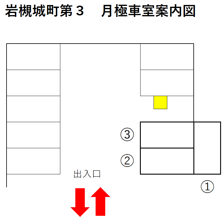 岩槻城町第３の駐車配置図