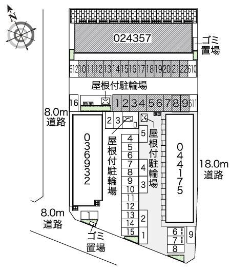 幸(24357)の駐車配置図