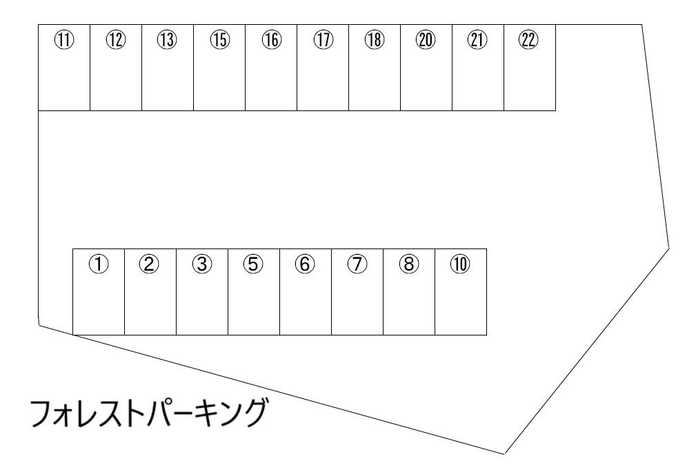 フォレストパーキングの駐車配置図