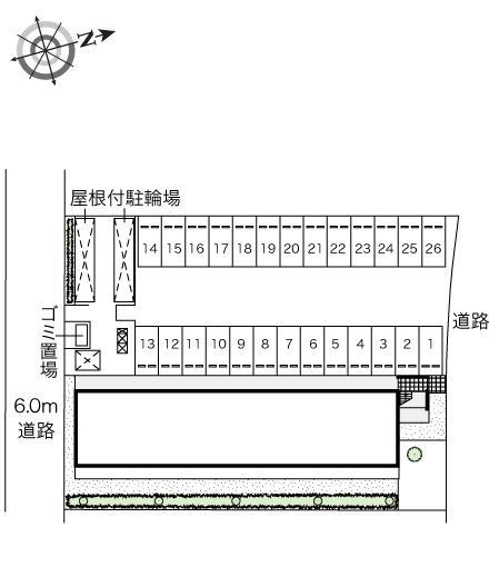 蕾(34231)の駐車配置図