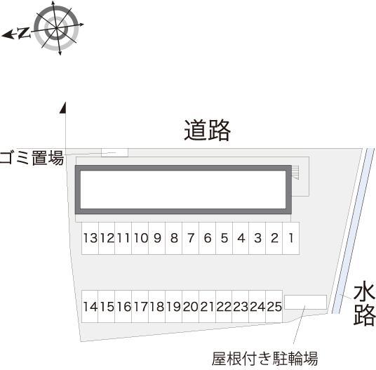 新原(13271)の駐車配置図