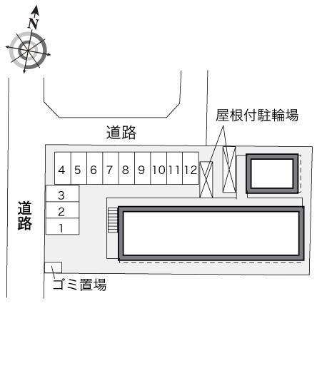 小和田(33951)の駐車配置図