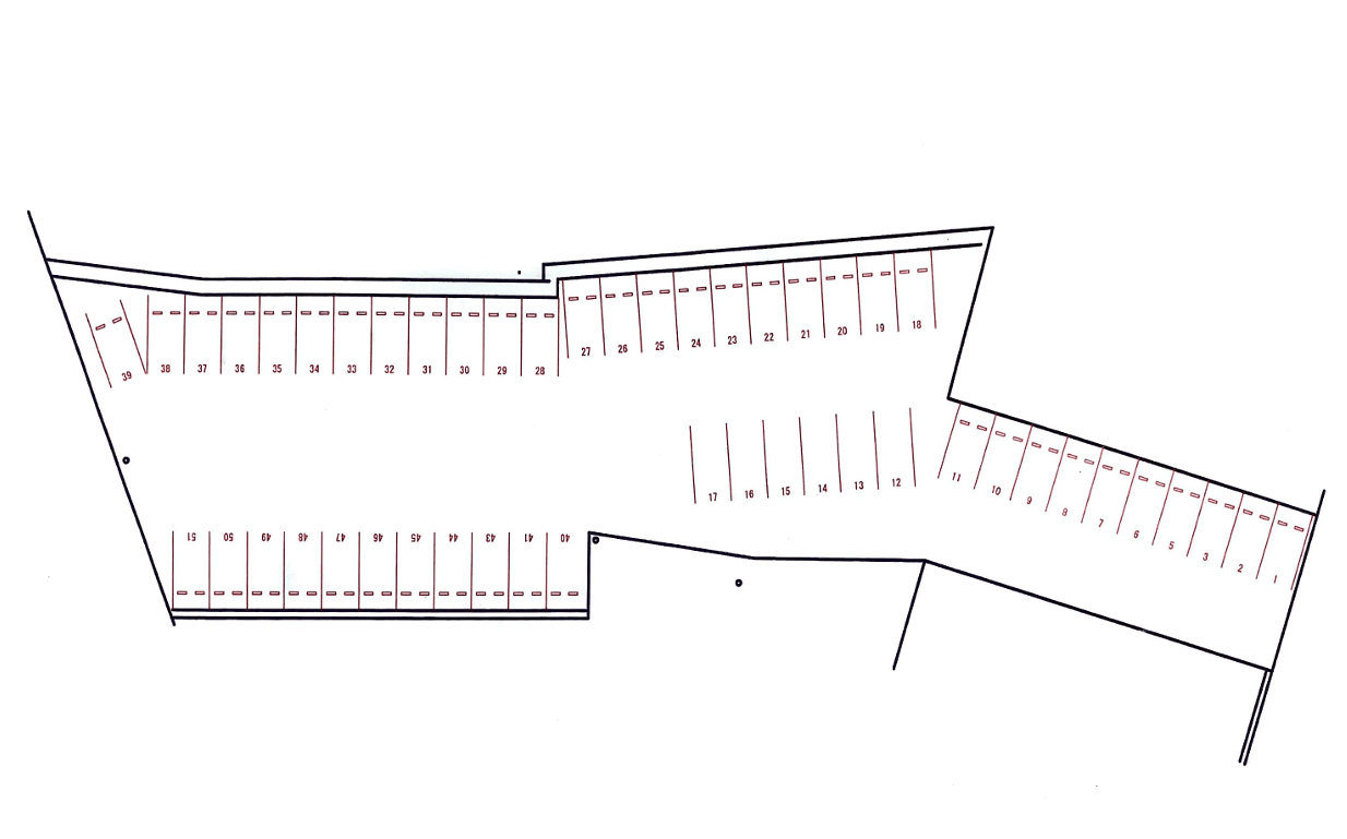 中七月極駐車場の駐車配置図