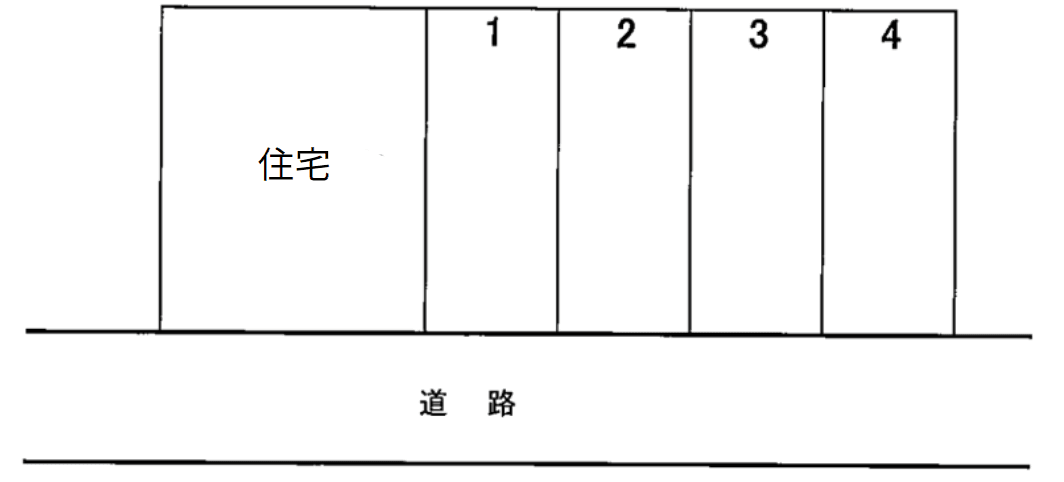 佐藤花子駐車場の駐車配置図
