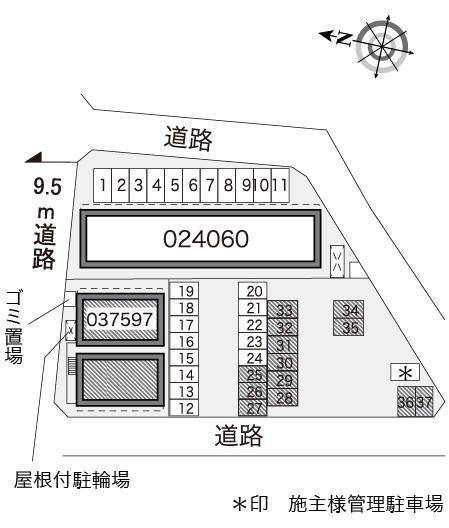 サザーランド(37597)の駐車配置図