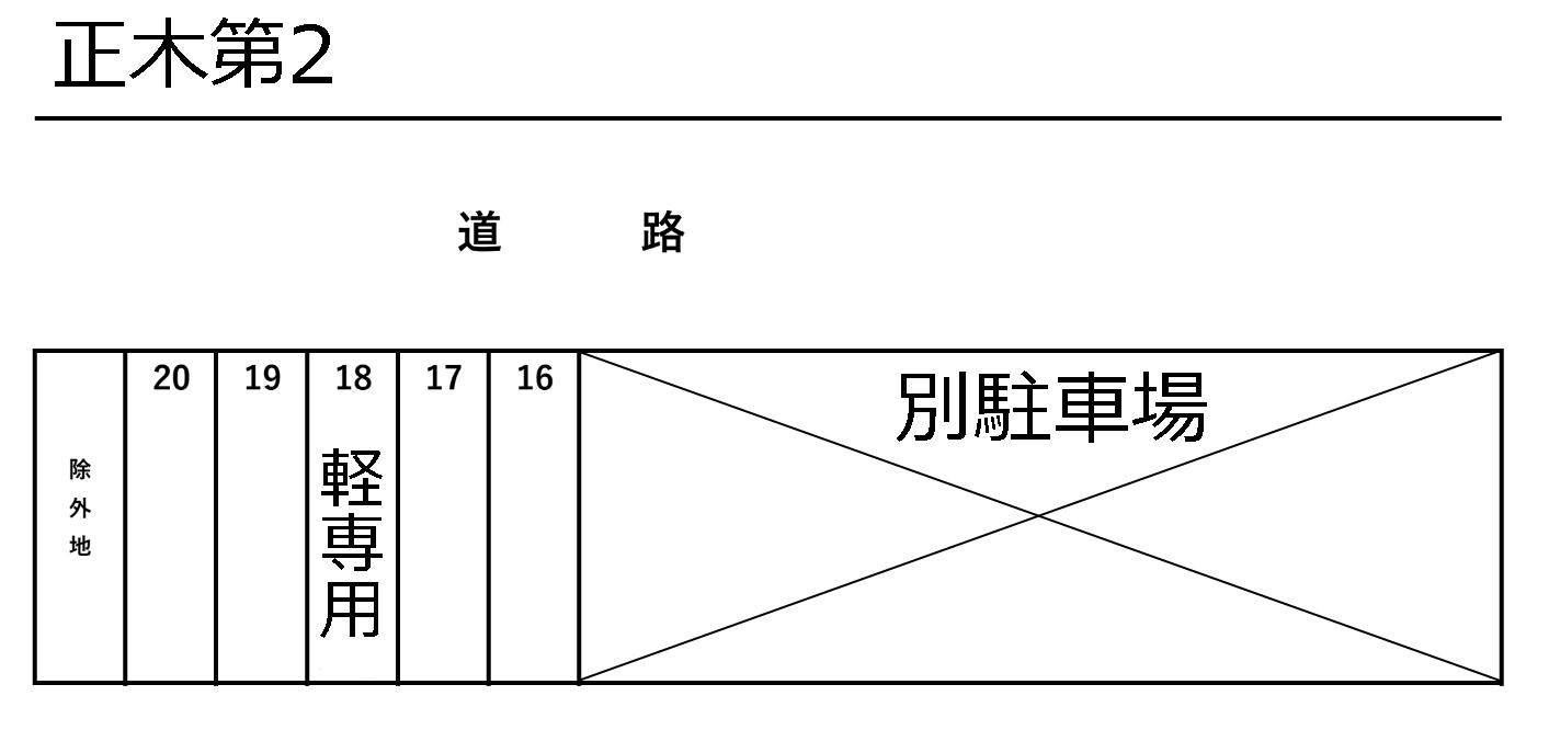 正木第2の駐車配置図