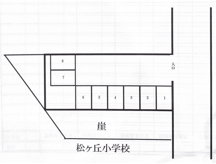 胡録台駐車場（K-20）の駐車配置図