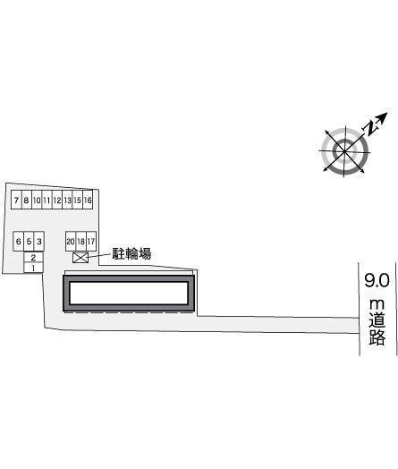 ローリエ(26069)の駐車配置図