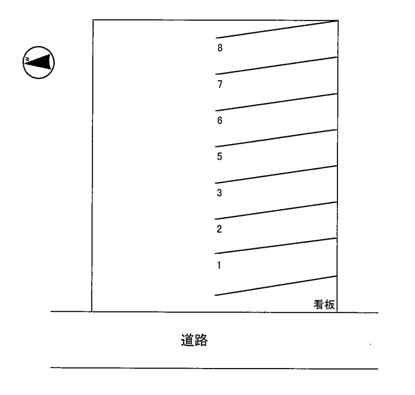 三島（ＭＲ）駐車場の駐車配置図