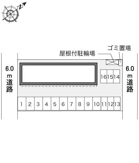 坂西(34466)の駐車配置図
