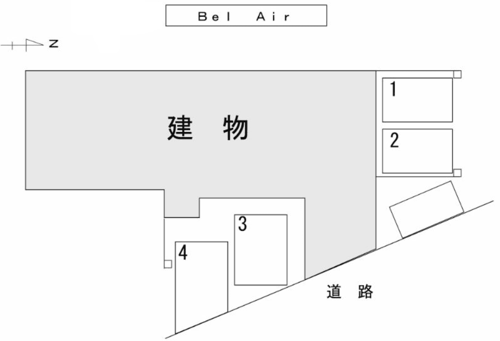 ベルエアーの駐車配置図