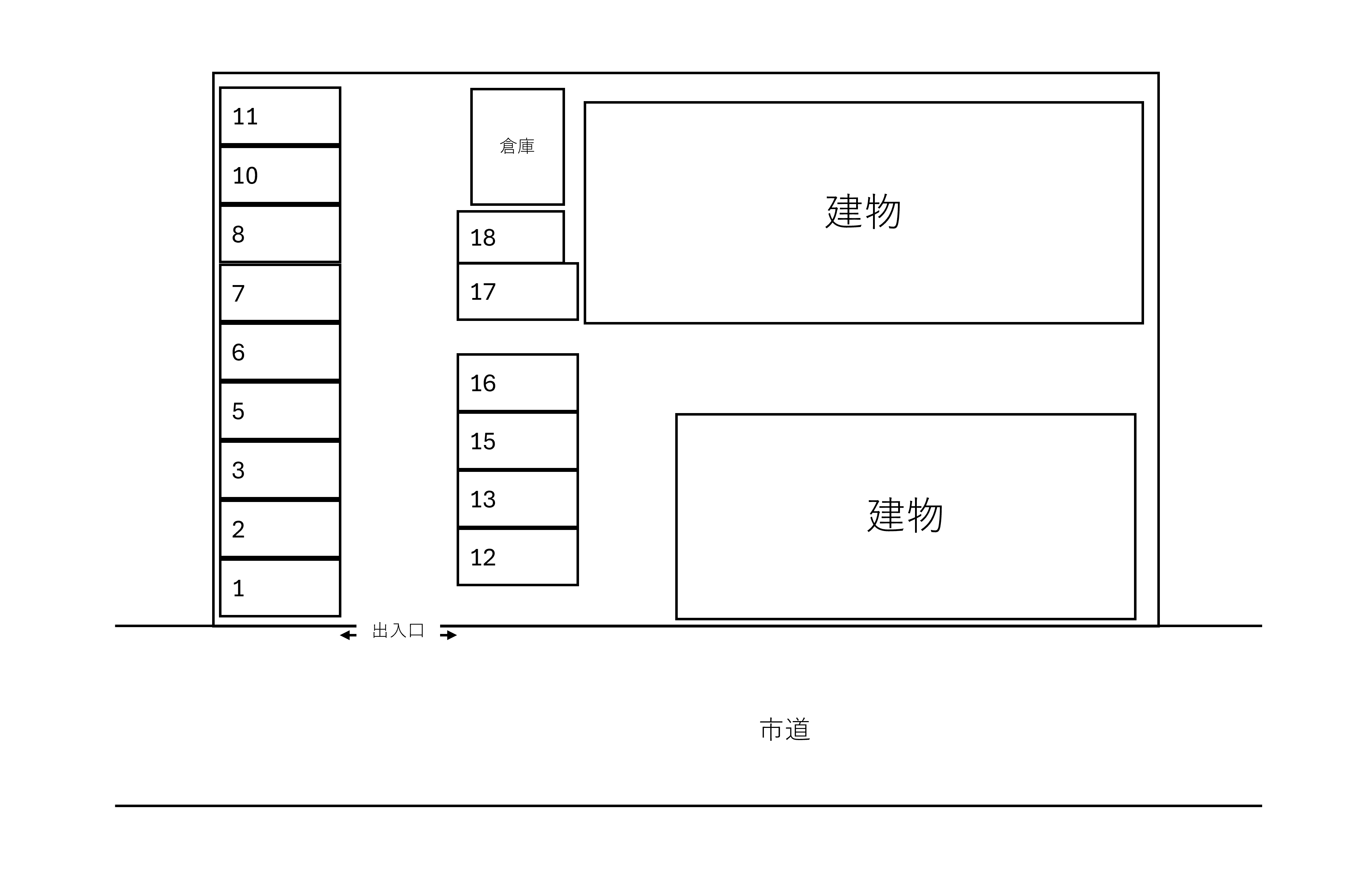 Ｍｙｓｔｅｒｅ　Ａの駐車配置図