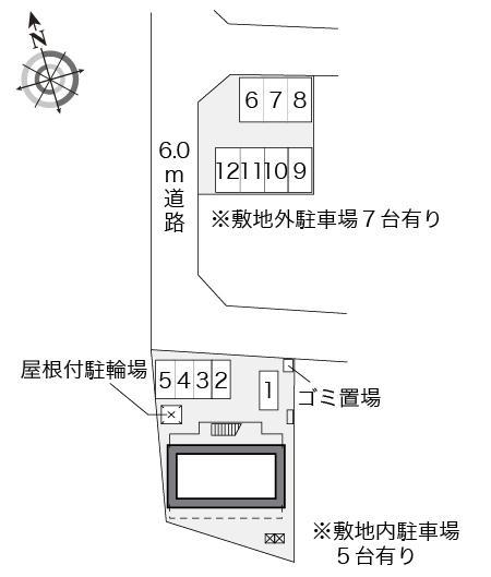 リトルフラワーＢ(24424)の駐車配置図