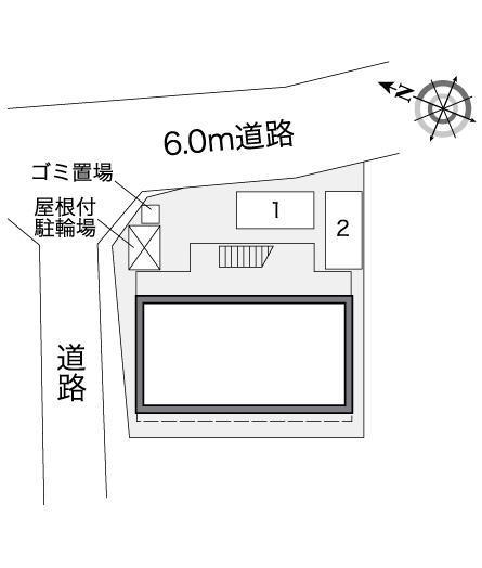 西風新都(25469)の駐車配置図