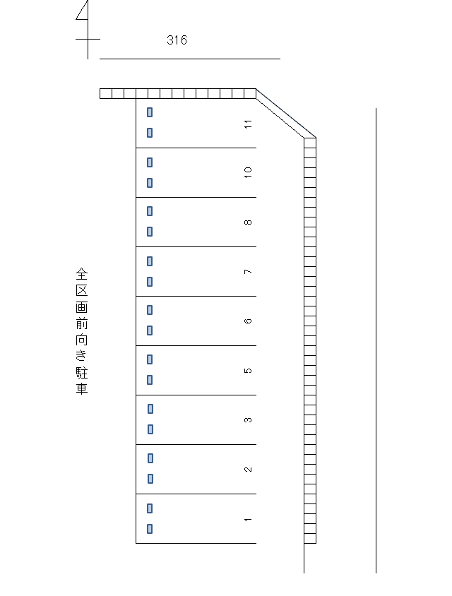 岩倉－316の駐車配置図