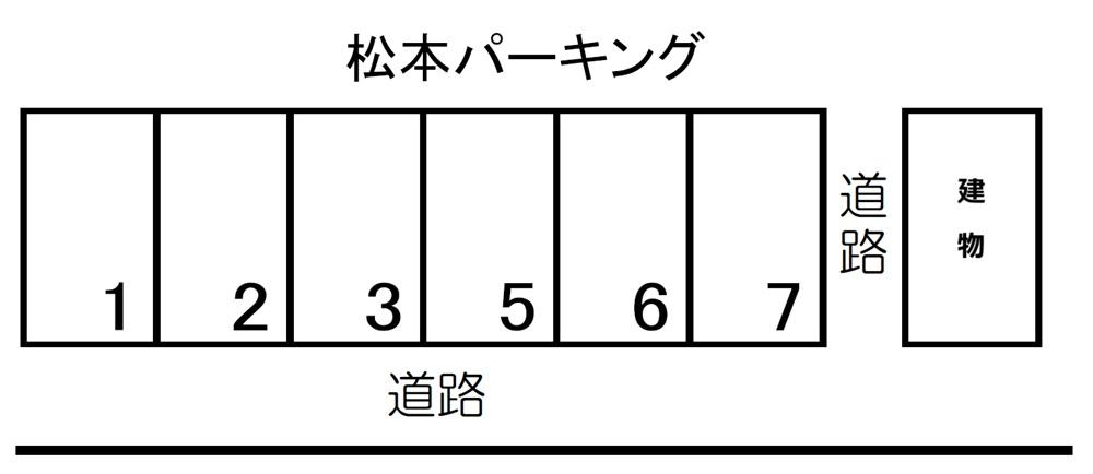 松本パーキングの駐車配置図