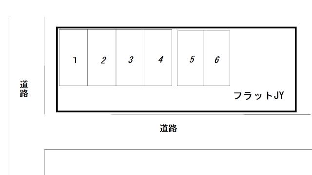 フラットＪＹ駐車場の駐車配置図