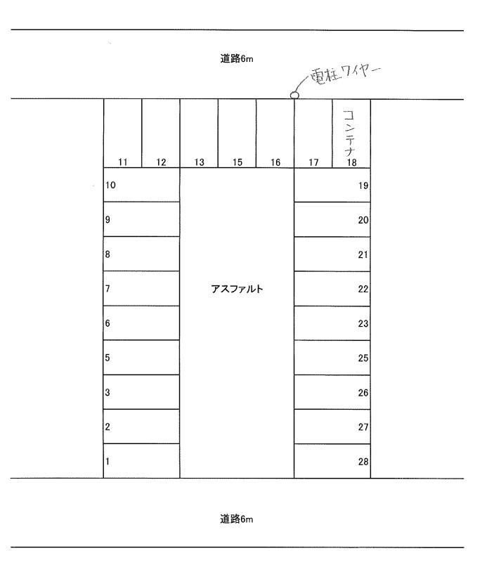 法連町駐車場の駐車配置図