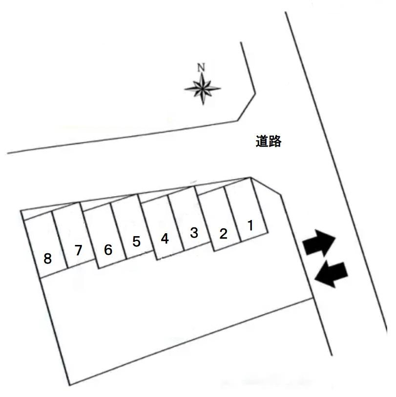 (76) 松本駐車場の駐車配置図