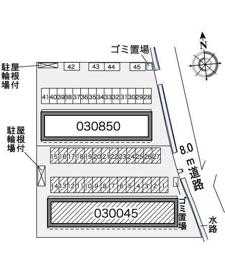 ヴィクトワールⅠ(30045)の駐車配置図