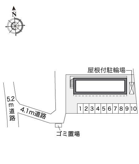アズーリ(19005)の駐車配置図